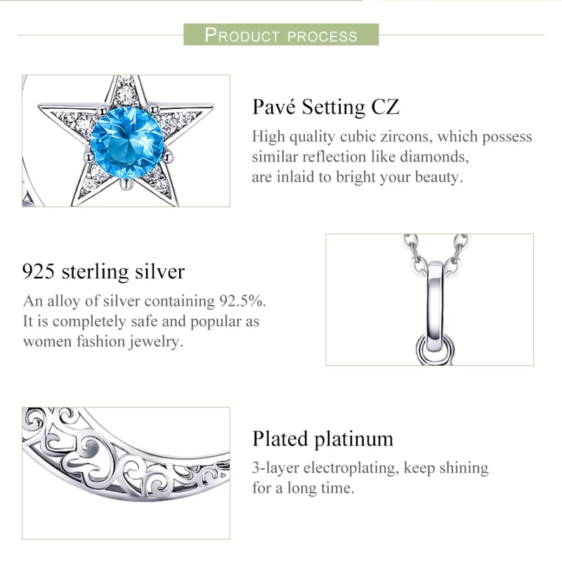 (image pour) Collier Style PANDORA Ciel étoilé - SCN278 - Afficher 4