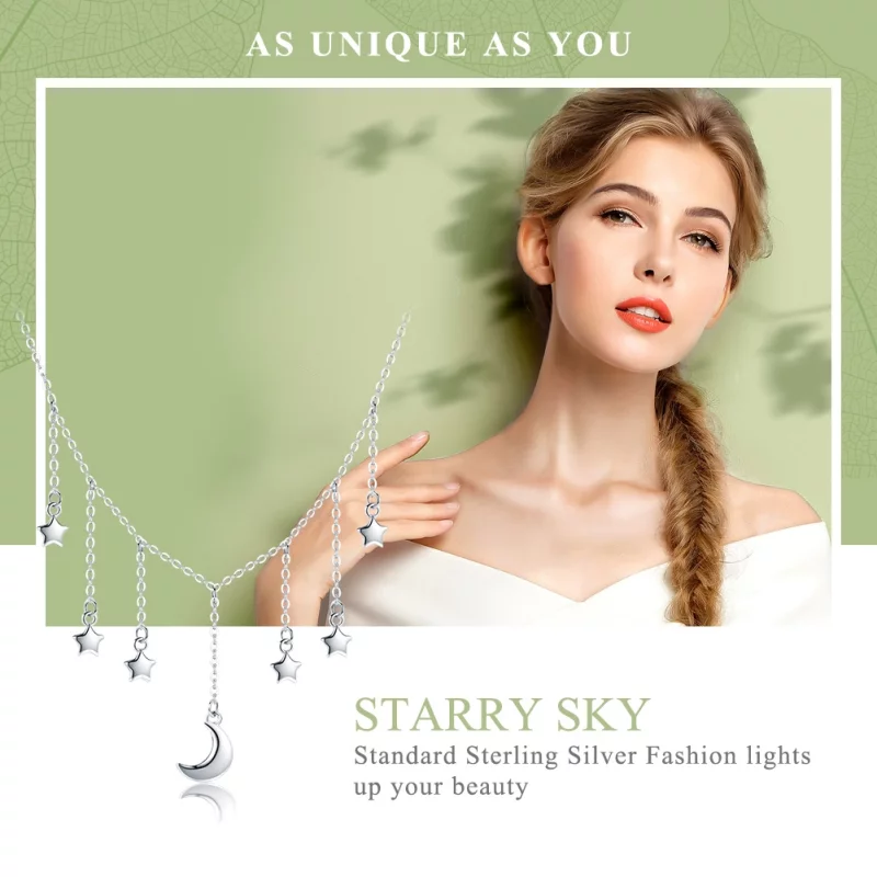 (image pour) Collier Style PANDORA Ciel étoilé - SCN301 - Afficher 2