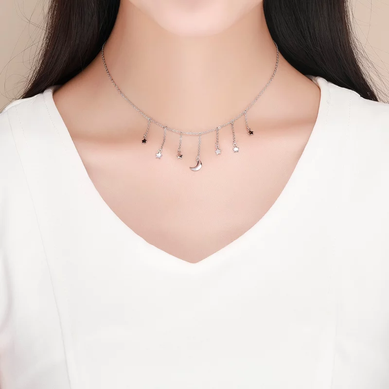 (image pour) Collier Style PANDORA Ciel étoilé - SCN301 - Afficher 8