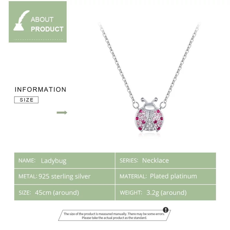 (image pour) Collier Style PANDORA Coccinelle éblouissante - SCN400 - Afficher 3