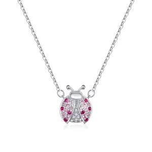 Collier Style PANDORA Coccinelle éblouissante - SCN400 (image pour) Collier Style PANDORA Coccinelle éblouissante - SCN400