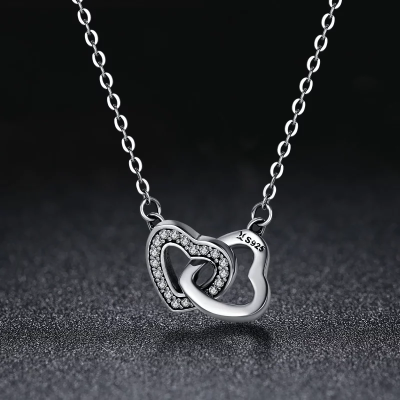 (image pour) Collier Style PANDORA Coeur et âme - SCN181 - Afficher 3