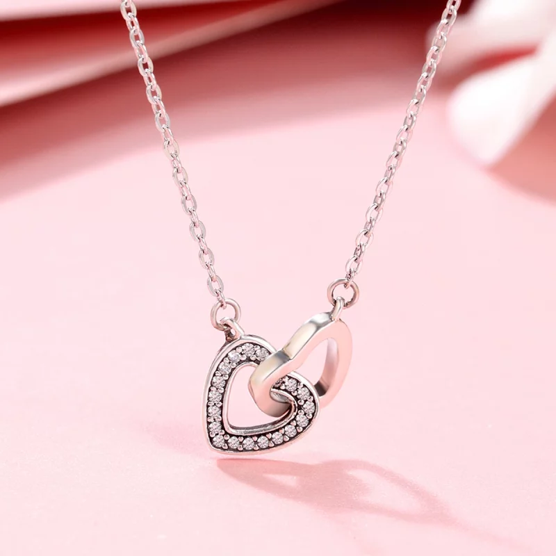 (image pour) Collier Style PANDORA Coeur et âme - SCN181 - Afficher 4