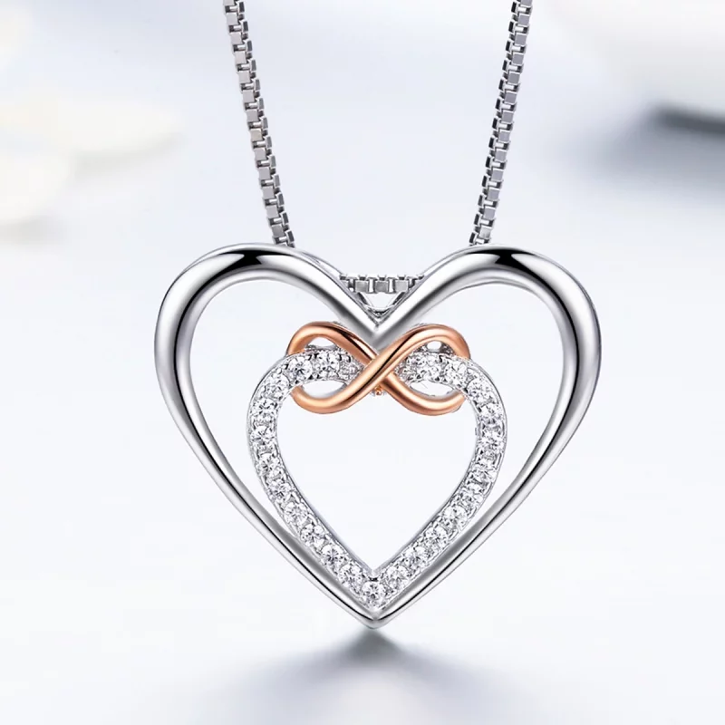 (image pour) Collier Style PANDORA Coeur exquis - SCN121 - Afficher 4