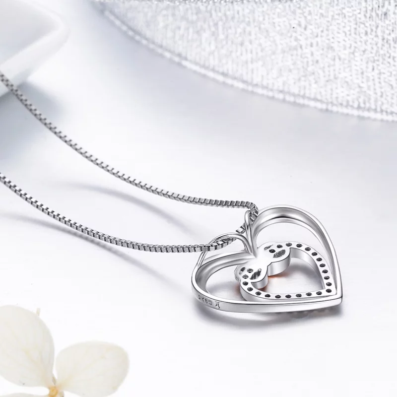 (image pour) Collier Style PANDORA Coeur exquis - SCN121 - Afficher 5