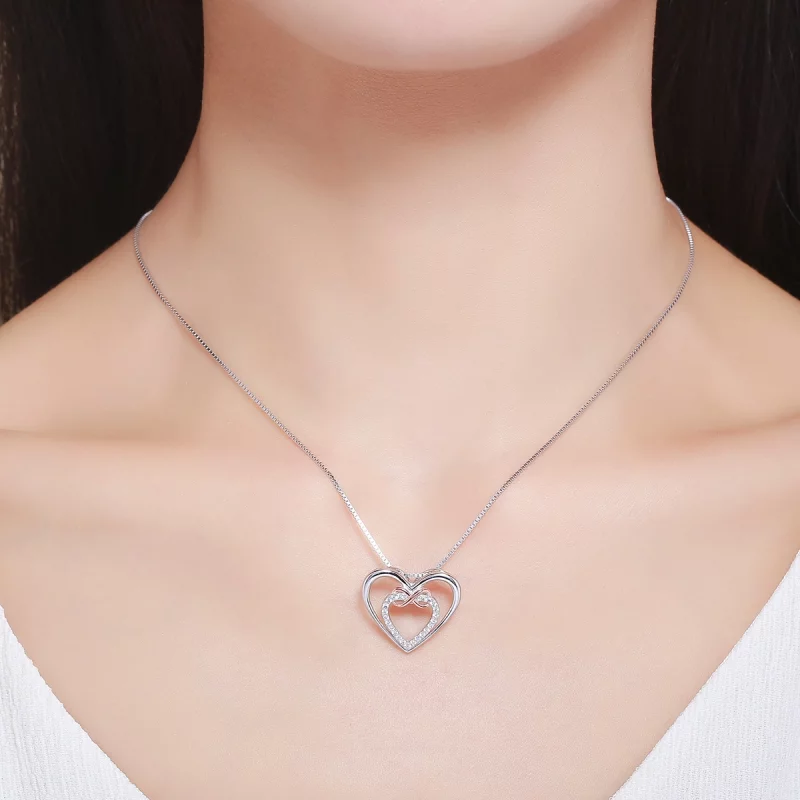 (image pour) Collier Style PANDORA Coeur exquis - SCN121 - Afficher 7
