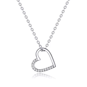 (image pour) Collier Style PANDORA Coeur scintillant - SCN347