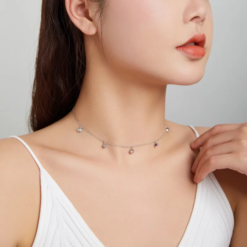 (image pour) Collier Style PANDORA Coquillage - SCN454 - Afficher 8
