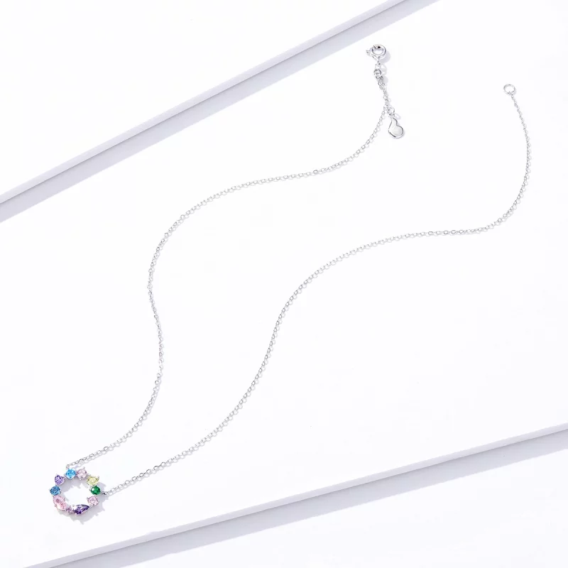 (image pour) Collier Style PANDORA Couronne porte-bonheur - BSN178 - Afficher 4