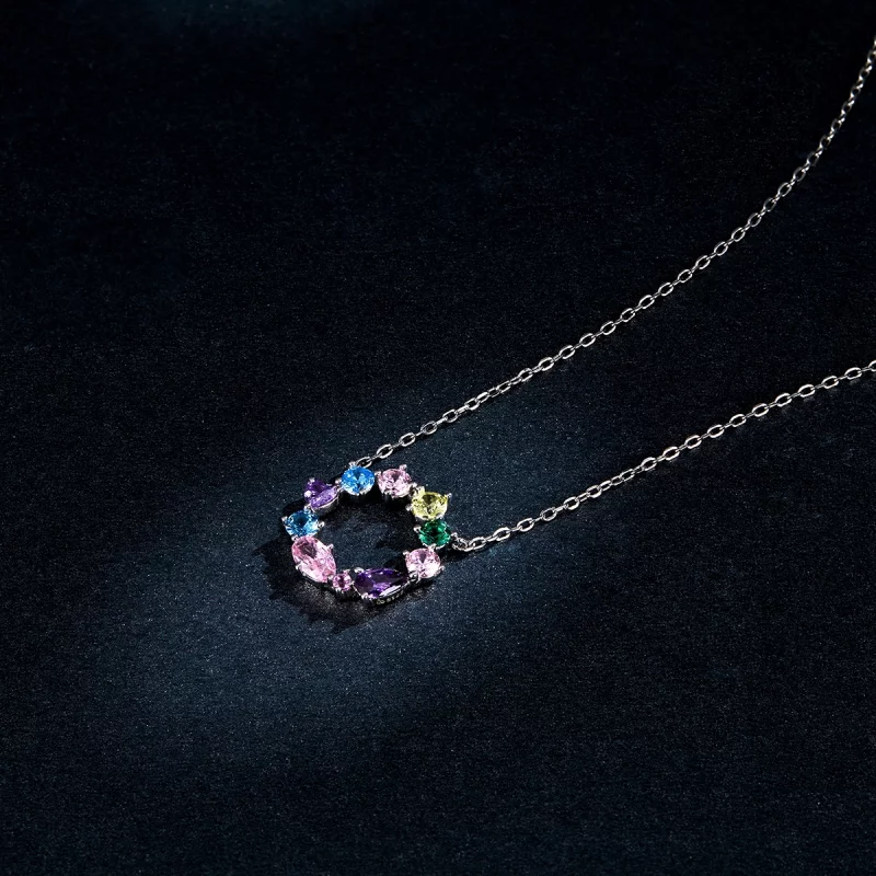 (image pour) Collier Style PANDORA Couronne porte-bonheur - BSN178 - Afficher 5