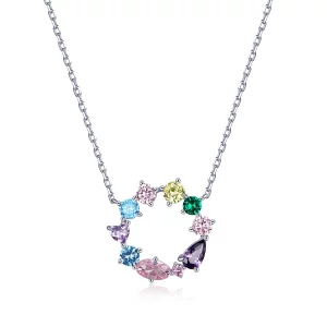(image pour) Collier Style PANDORA Couronne porte-bonheur - BSN178