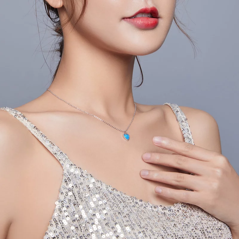 (image pour) Collier Style PANDORA Cœur - SCN413 - Afficher 7