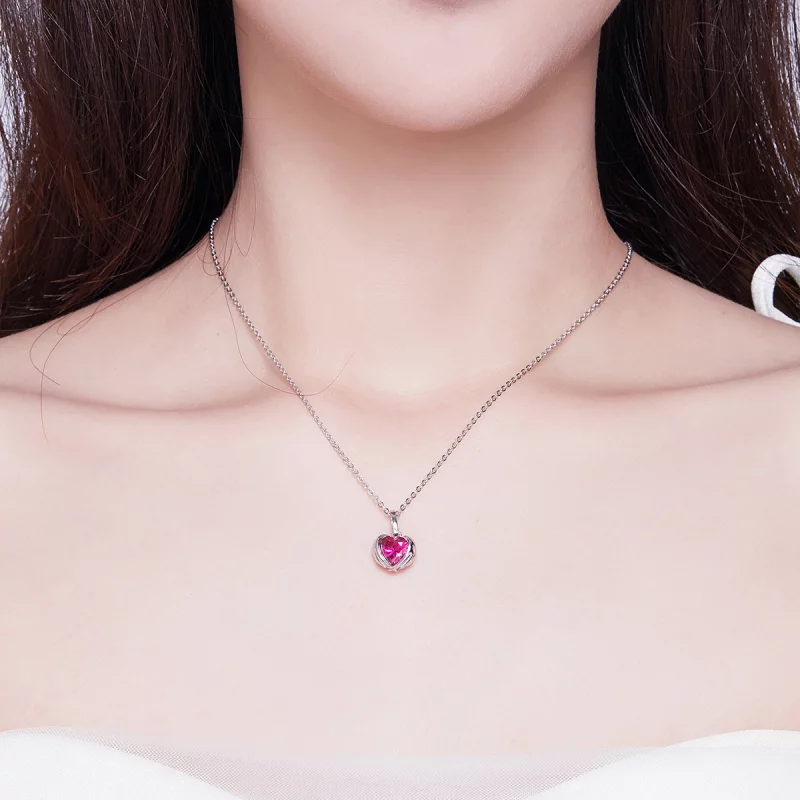 (image pour) Collier Style PANDORA Cœurs gardiens - SCN341 - Afficher 7