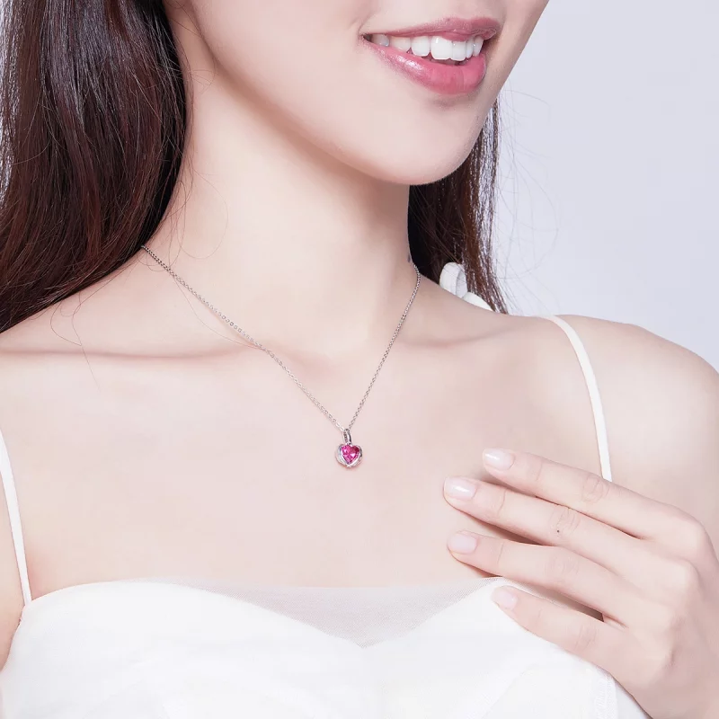 (image pour) Collier Style PANDORA Cœurs gardiens - SCN341 - Afficher 8