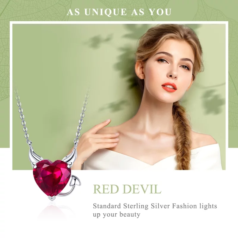 (image pour) Collier Style PANDORA diable Rouge - SCN286 - Afficher 2
