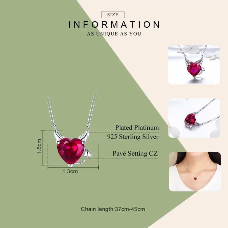(image pour) Collier Style PANDORA diable Rouge - SCN286 - Afficher 3