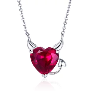 Collier Style PANDORA diable Rouge - SCN286 (image pour) Collier Style PANDORA diable Rouge - SCN286