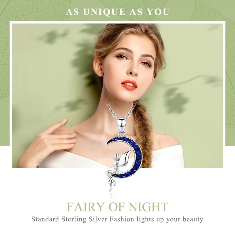 (image pour) Collier Style PANDORA Fée de la nuit - SCN244 - Afficher 2