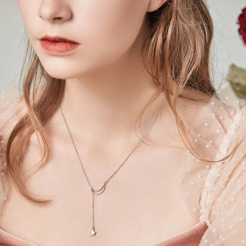 (image pour) Collier Style PANDORA Fée Etoile et Lune - SCN108 - Afficher 4