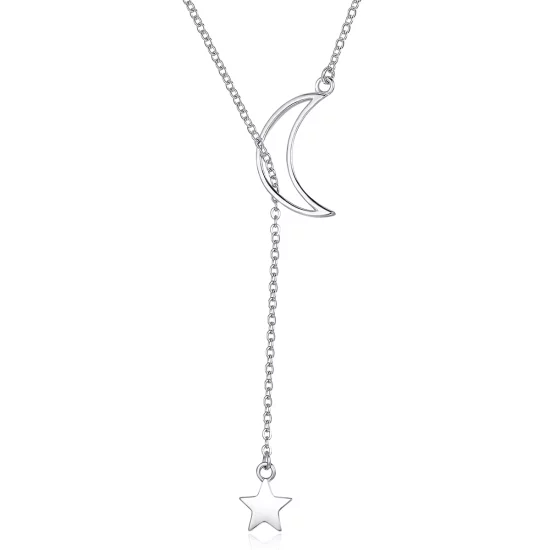 (image pour) Collier Style PANDORA Fée Etoile et Lune - SCN108