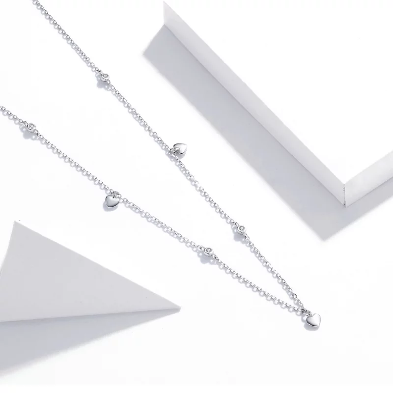 (image pour) Collier Style PANDORA Forme de coeur - SCN417 - Afficher 2