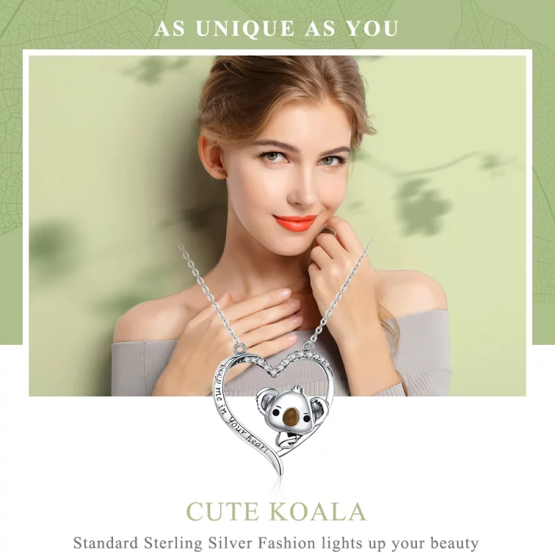 (image pour) Collier Style PANDORA Garde moi dans ton coeur - SCN256 - Afficher 3