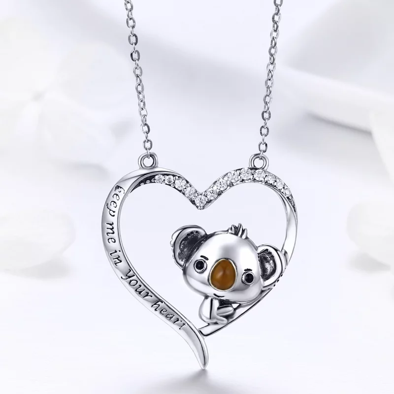 (image pour) Collier Style PANDORA Garde moi dans ton coeur - SCN256 - Afficher 5