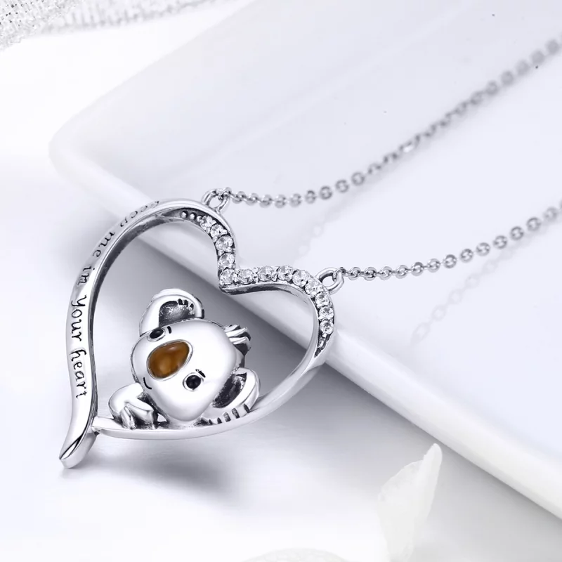 (image pour) Collier Style PANDORA Garde moi dans ton coeur - SCN256 - Afficher 6