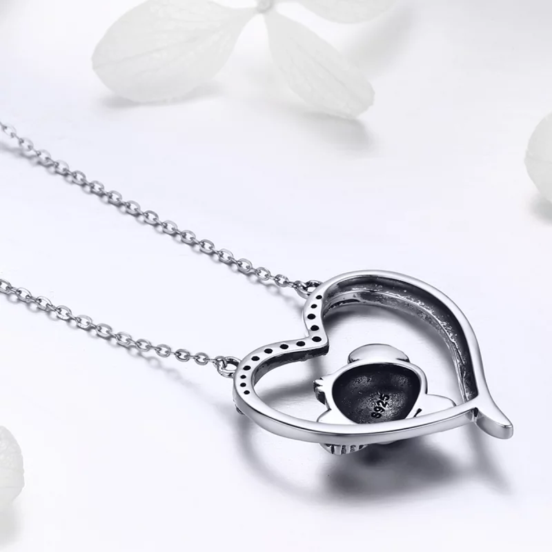 (image pour) Collier Style PANDORA Garde moi dans ton coeur - SCN256 - Afficher 7