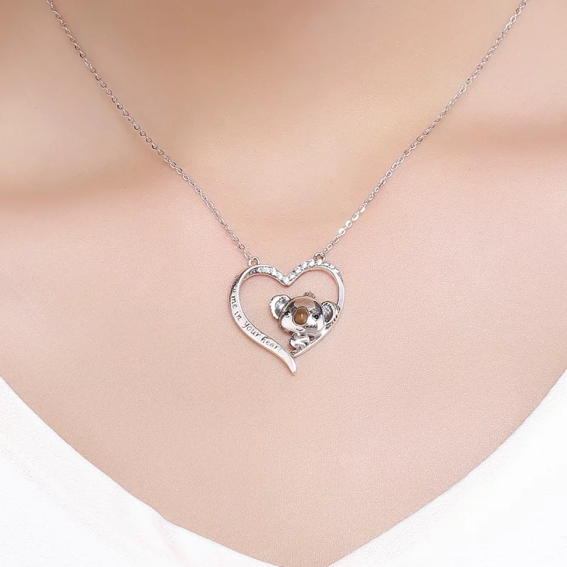 (image pour) Collier Style PANDORA Garde moi dans ton coeur - SCN256 - Afficher 8