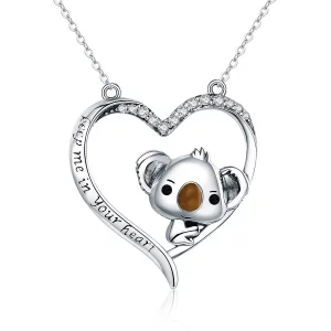 (image pour) Collier Style PANDORA Garde moi dans ton coeur - SCN256