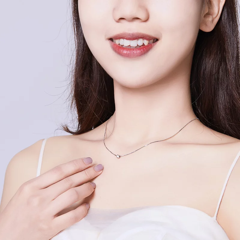 (image pour) Collier Style PANDORA Haricot simple - BSN097 - Afficher 6