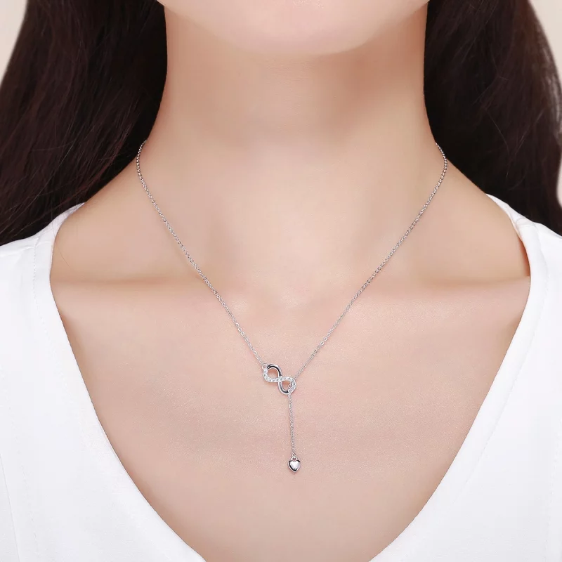 (image pour) Collier Style PANDORA infini - SCN223 - Afficher 8