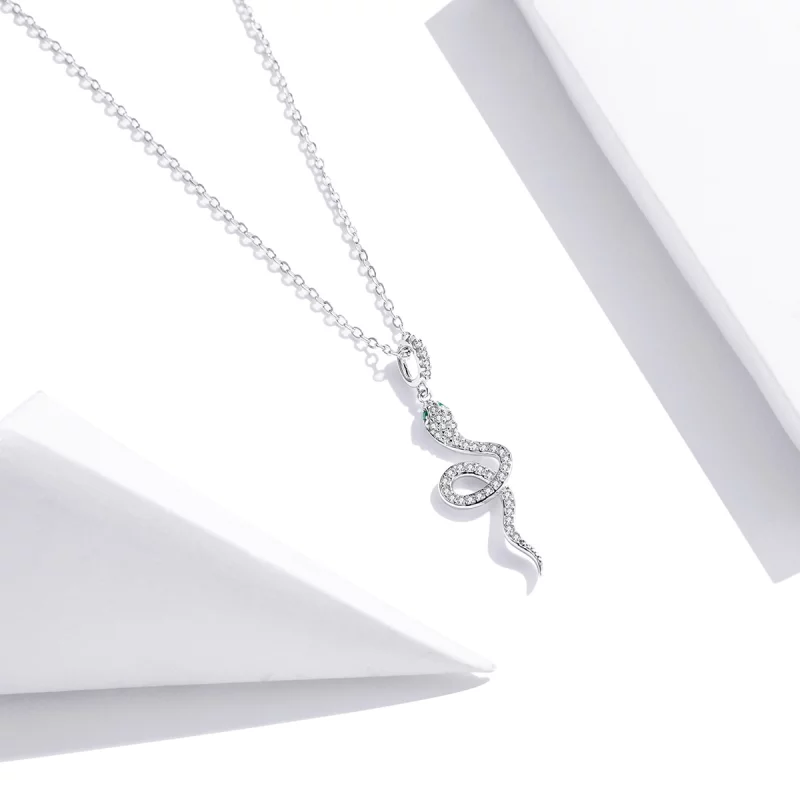 (image pour) Collier Style PANDORA Joli serpent - SCN409 - Afficher 2