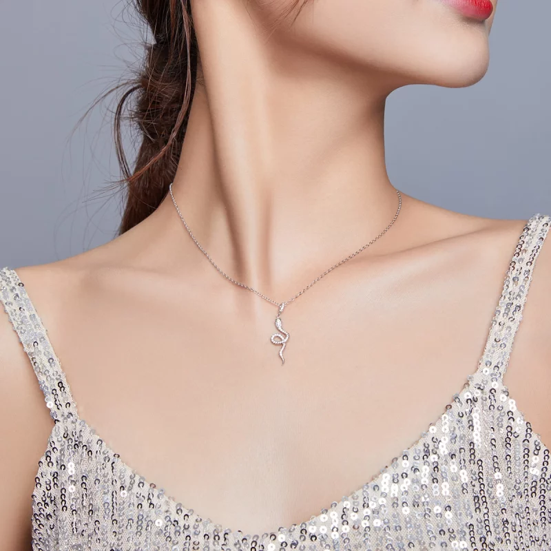 (image pour) Collier Style PANDORA Joli serpent - SCN409 - Afficher 6