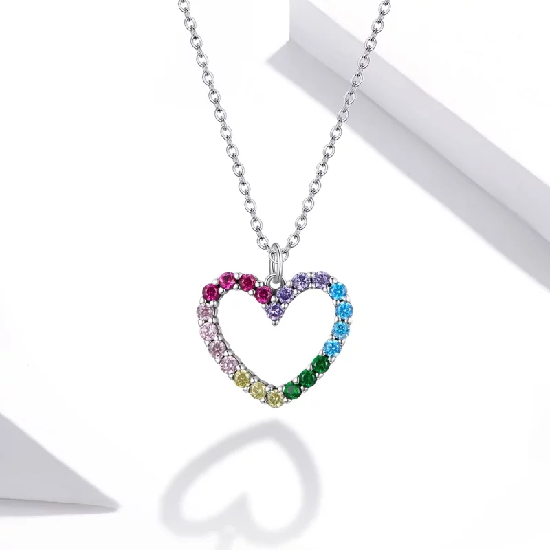 (image pour) Collier Style PANDORA L'amour de l'arc-en-ciel - SCN449 - Afficher 6