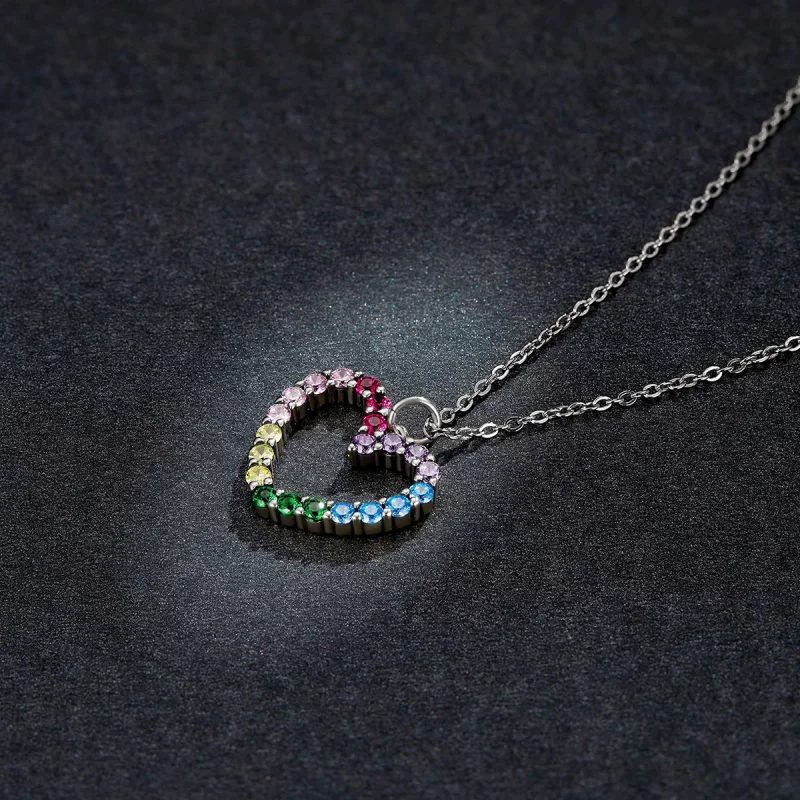 (image pour) Collier Style PANDORA L'amour de l'arc-en-ciel - SCN449 - Afficher 7