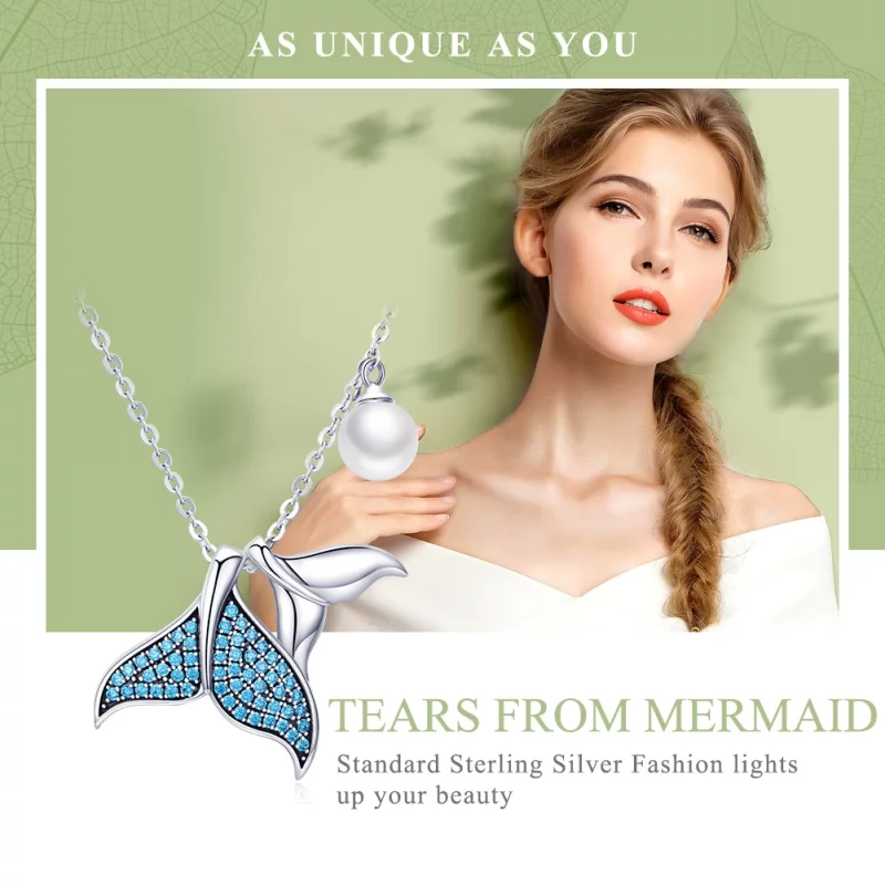 (image pour) Collier Style PANDORA Larmes de sirène - SCN309 - Afficher 2