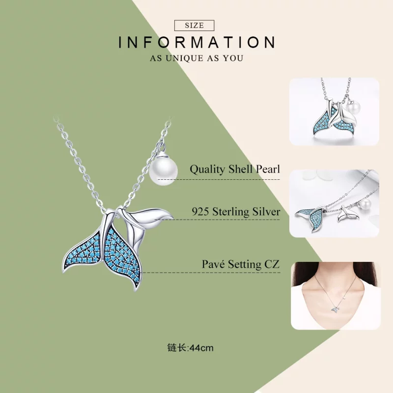 (image pour) Collier Style PANDORA Larmes de sirène - SCN309 - Afficher 5