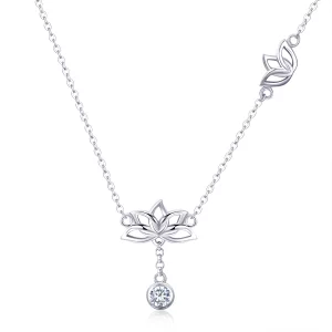 (image pour) Collier Style PANDORA Lotus frais - BSN012