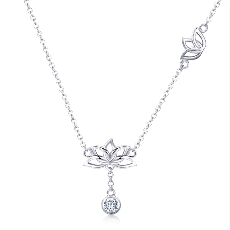 (image pour) Collier Style PANDORA Lotus frais - BSN012