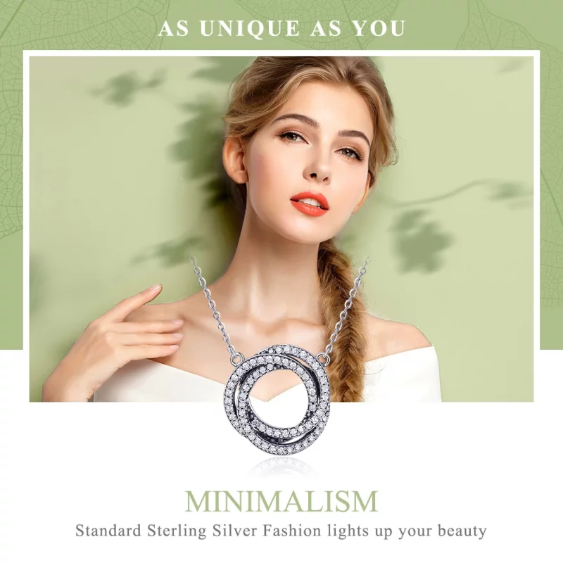 (image pour) Collier Style PANDORA Minimalisme - SCN259 - Afficher 2