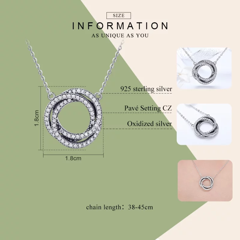 (image pour) Collier Style PANDORA Minimalisme - SCN259 - Afficher 3