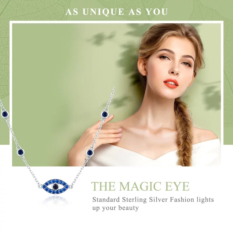 (image pour) Collier Style PANDORA oeil magique - SCN300 - Afficher 2