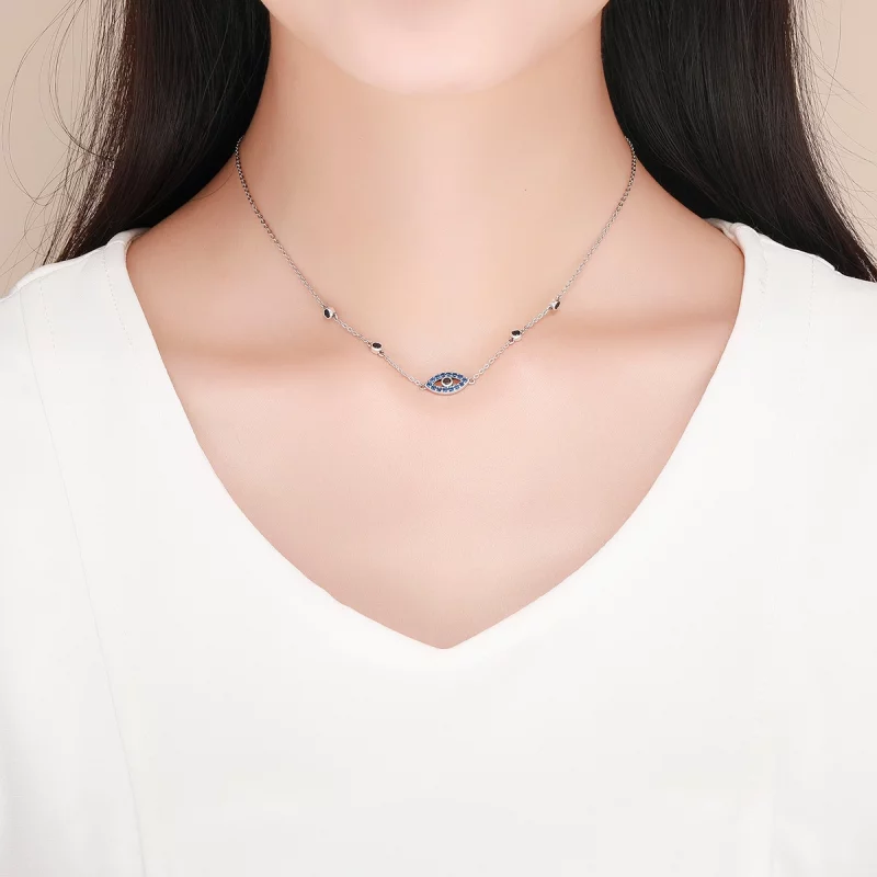 (image pour) Collier Style PANDORA oeil magique - SCN300 - Afficher 8