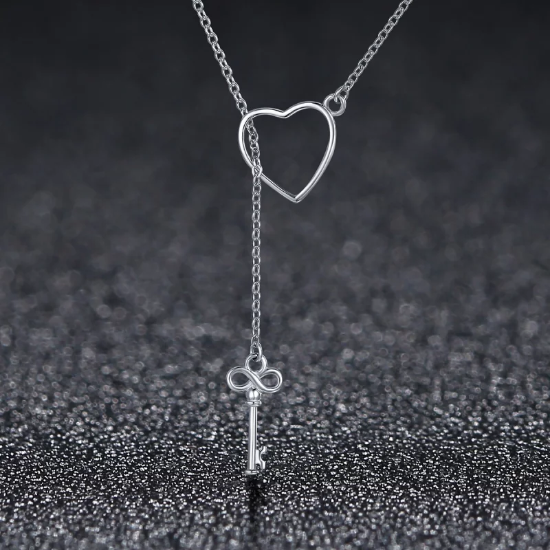 (image pour) Collier Style PANDORA Ouvrir votre cœur - SCN107 - Afficher 4