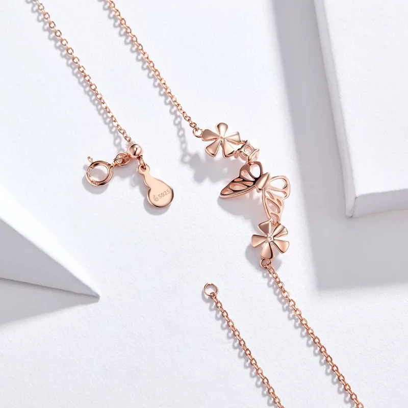 (image pour) Collier Style PANDORA Papillon dansant - BSN053 - Afficher 5