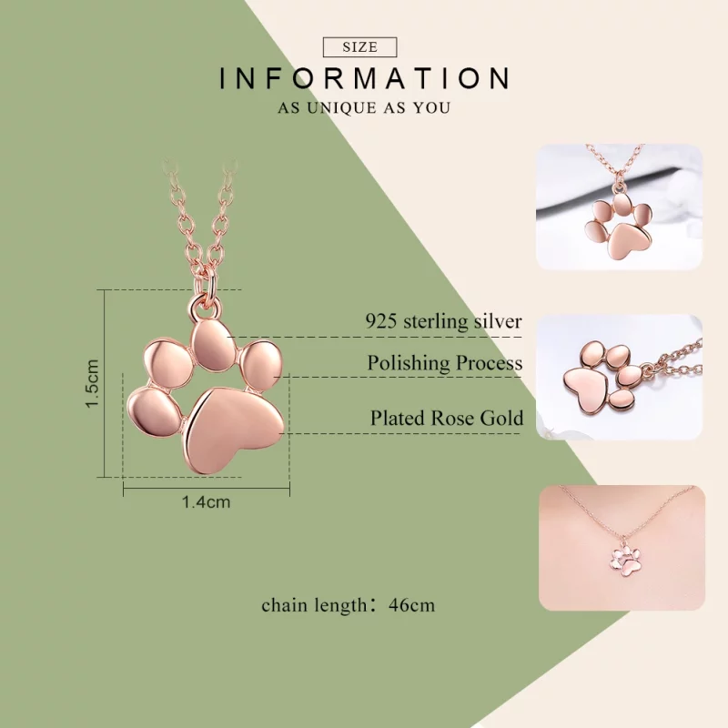 (image pour) Collier Style PANDORA Patte mignonne - SCN275-3 - Afficher 3