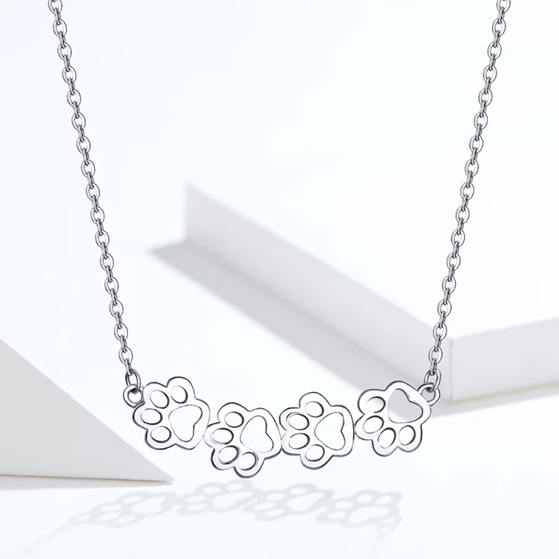 (image pour) Collier Style PANDORA Patte mignonne - SCN346 - Afficher 2