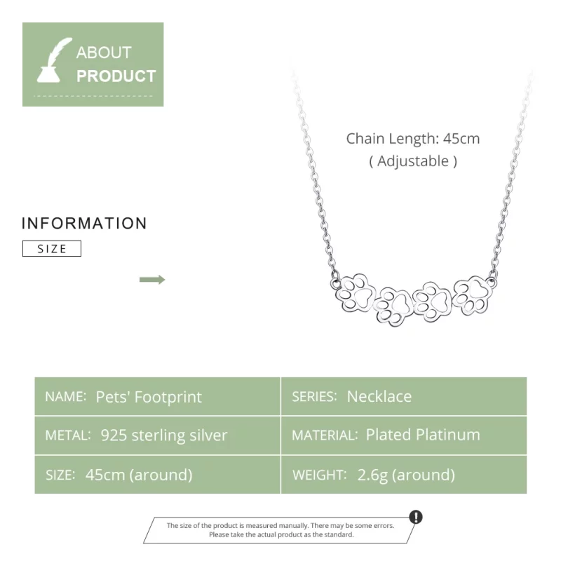 (image pour) Collier Style PANDORA Patte mignonne - SCN346 - Afficher 4